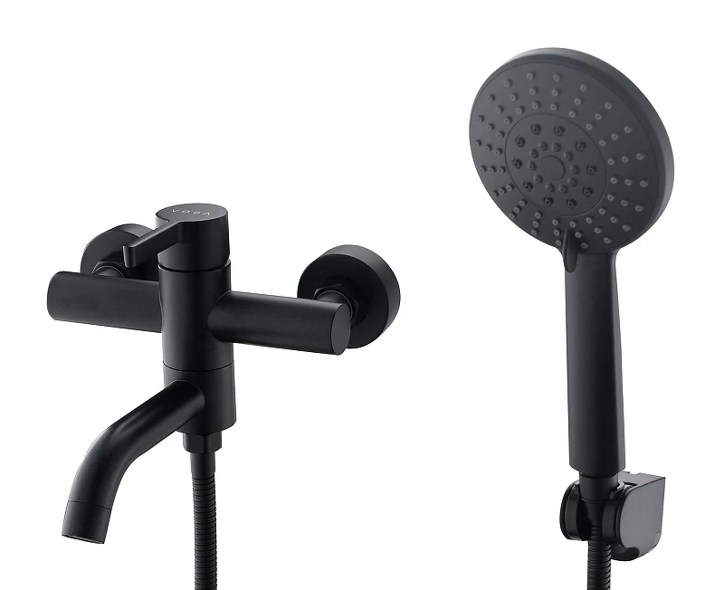 Смеситель для ванны Voda Vessel Black VSL54B цвет Черный