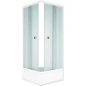 Душевой уголок Melodia della vita Square 90х90 MCNSQ9090MWt профиль Белый стекло матовое