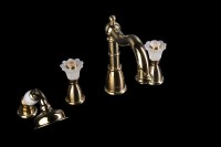 Смеситель на борт ванны Boheme Camelia 395 Золото латунь