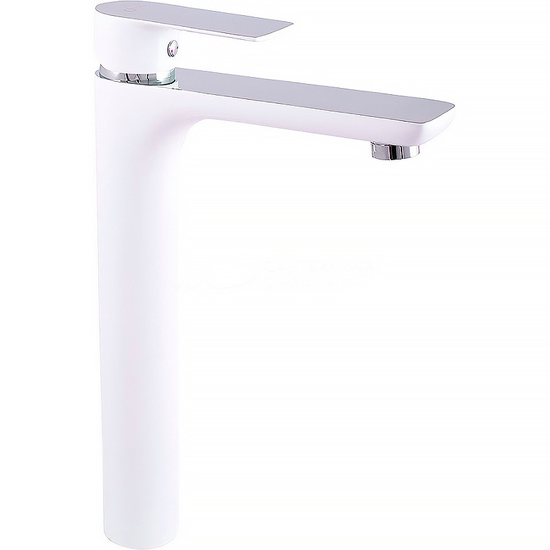 Смеситель для раковины Rav Slezak Vltava VT430.5CB Белый глянцевый Хром латунь