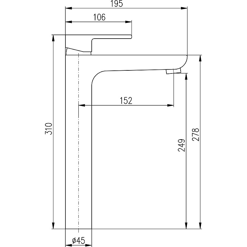 Смеситель для раковины Rav Slezak Vltava VT430.5CB Белый глянцевый Хром латунь