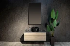 Зеркало Art&Max Aversa 70 AM-Ave-700-1200-DS-F с подсветкой цвет Черный с бесконтактным выключателем