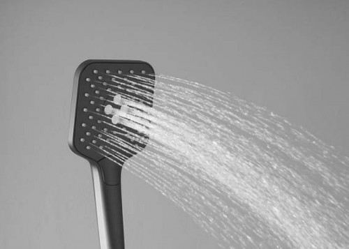 Душевая система Vincea Next VSFS-1N1TMB с термостатом Черная матовая латунь на стену