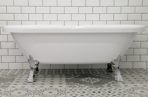 Акриловая ванна Radomir Леоннеса 1 175х80 1-01-2-0-9-138 Белая с ножками хром