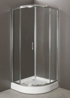 Душевой уголок BelBagno UNO-195-R-2-90-C-Cr 90х90 профиль Хром стекло прозрачное