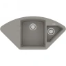 Кухонная мойка Lemark Irkana 980 9910045 Грей искусственный камень (литьевой мрамор) встраиваемый