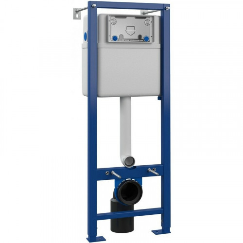 Комплект унитаза с инсталляцией Maretti Elena EA73SF74052 с сиденьем Микролифт и Белой матовой клавишей смыва фарфор подвесной