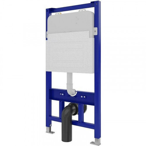 Комплект унитаза с инсталляцией Maretti Elena EA73SF74052 с сиденьем Микролифт и Белой матовой клавишей смыва фарфор подвесной