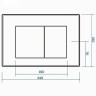Комплект унитаза с инсталляцией Maretti Elena EA73SF74052 с сиденьем Микролифт и Белой матовой клавишей смыва фарфор подвесной