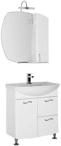 Зеркало со шкафом Aquanet Моника 75 R 186774 Белое