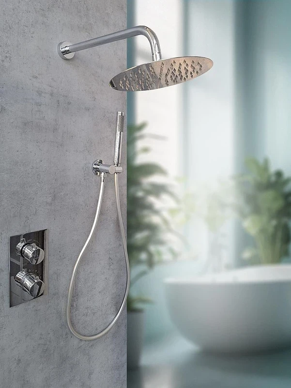 Душевая система AltroBagno Unione 040407 Cr с термостатом цвет Хром