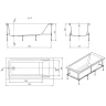 Акриловая ванна Roca Easy 180x80 248618000 без гидромассажа, с каркасом 25P028000
