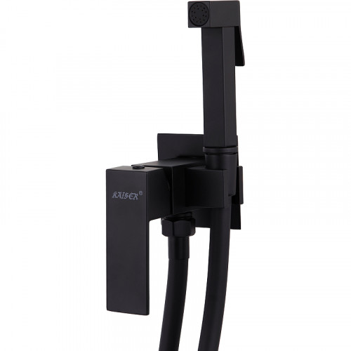 Гигиенический душ со смесителем Kaiser Sonat 34777-2 Черный матовый латунь встраиваемый