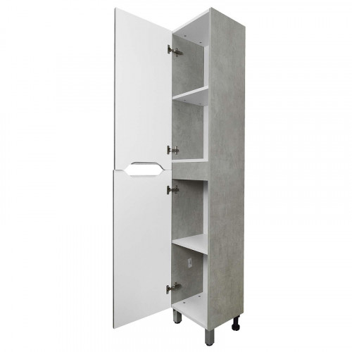 Шкаф пенал Loranto Florena 36 L CS00087005 цвет Светлый бетон