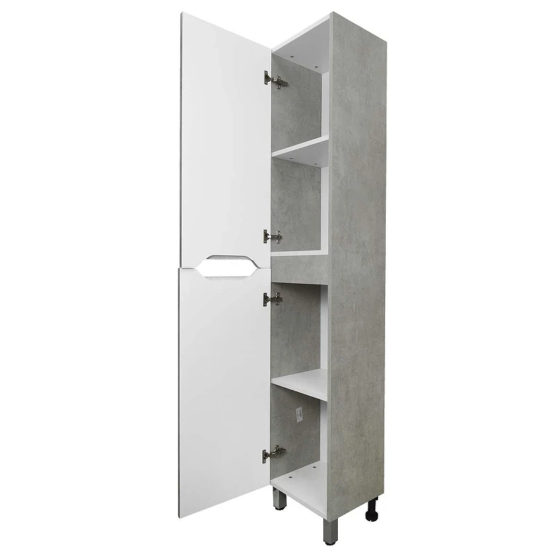 Шкаф пенал Loranto Florena 36 L CS00087005 цвет Светлый бетон