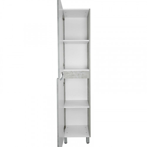 Шкаф пенал Loranto Florena 36 L CS00087005 цвет Светлый бетон