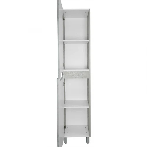 Шкаф пенал Loranto Florena 36 L CS00087005 цвет Светлый бетон