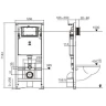 Комплект унитаза с инсталляцией WeltWasser AMBERG 506 + BAARBACH 004 GL-WT + AMBERG RD-WT 10000006770 цвет Белый глянцевый с сиденьем Микролифт и клавишей смыва цвет Белый
