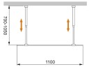 Душевая перегородка Cezares Liberta 110 LIBERTA-L-2-110-GR-Cr профиль Хром стекло серое