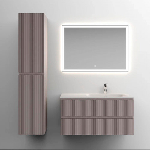 Тумба под раковину Sancos Snob T 100 R SNT100RSM подвесная Doha Soft МДФ / ЛДСП