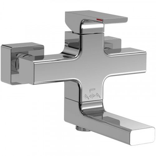 Смеситель для ванны Jacob Delafon Strayt E45370-CP Хром латунь на стену