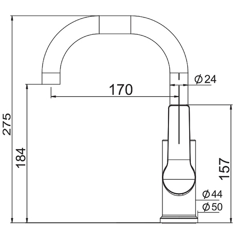 Смеситель для раковины Laparet Nobia Pro N4013502LPT Хром латунь