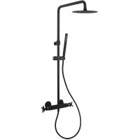 Душевая система Ramonsoler Adagio 915401RM250NM с термостатом Черная матовая