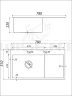 Кухонная мойка Wisent 78 WS37851B-L/W02-114B/W405B/W302644B цвет Графит