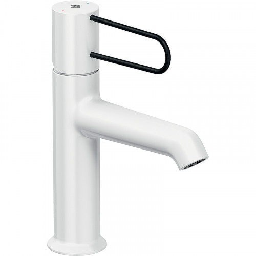 Смеситель для раковины Jacob Delafon Odeon Rive Gauche E21028-BL-00 Белый матовый Черный латунь