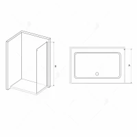 Душевая стенка RGW 90 03221509-11 профиль цвет Хром стекло прозрачное