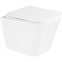 Комплект унитаза с инсталляцией BelBagno Due BB3103CHR/SC/BB002-80/BB005-PR-CHROME с сиденьем Микролифт и клавишей смыва Хром фаянс подвесной