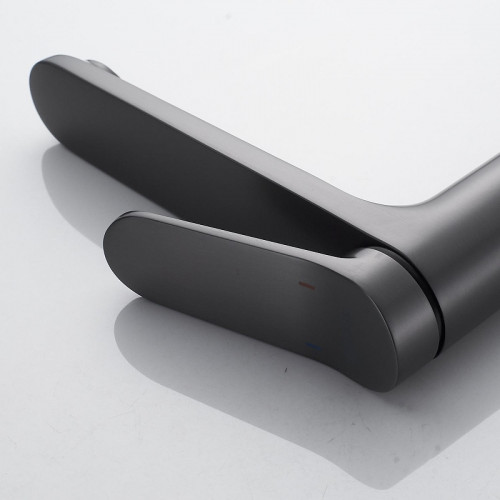 Смеситель для раковины Shevanik S43T S4311T цвет Оружейная сталь