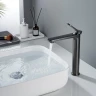 Смеситель для раковины Shevanik S43T S4311T цвет Оружейная сталь