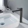 Смеситель для раковины Shevanik S43T S4311T цвет Оружейная сталь