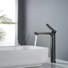 Смеситель для раковины Shevanik S43T S4311T цвет Оружейная сталь