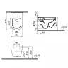 Унитаз Vitra Mia Round SmoothFlush 7510B003-0075 подвесной без сиденья фарфор подвесной