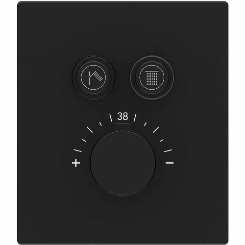 Душевая система Vincea Inspire VSFW-3I21T2MB с термостатом Черная матовая латунь встраиваемый