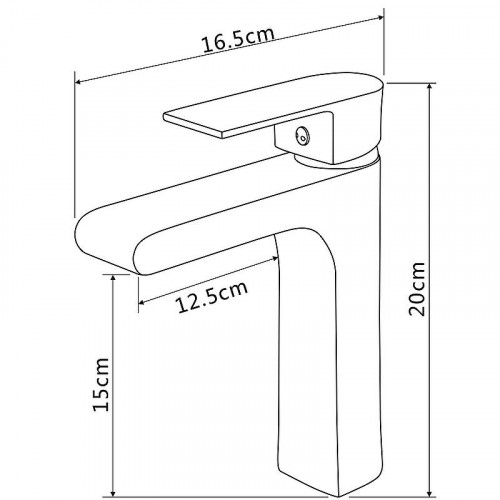 Смеситель для раковины Melodia della vita Waltz MDV30120gn Оружейная сталь