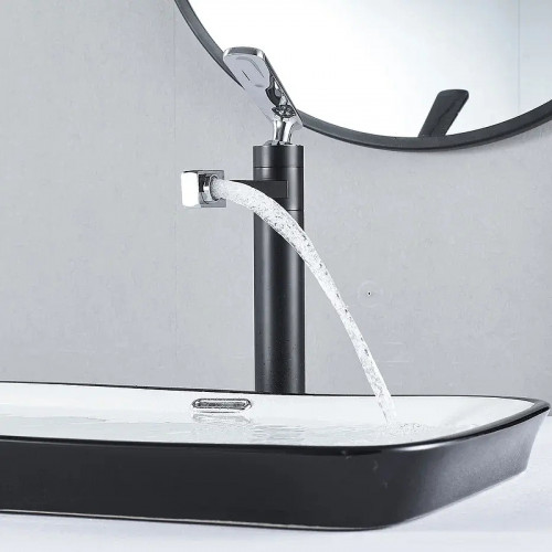 Смеситель для раковины Shevanik S6611H цвет Черный Хром