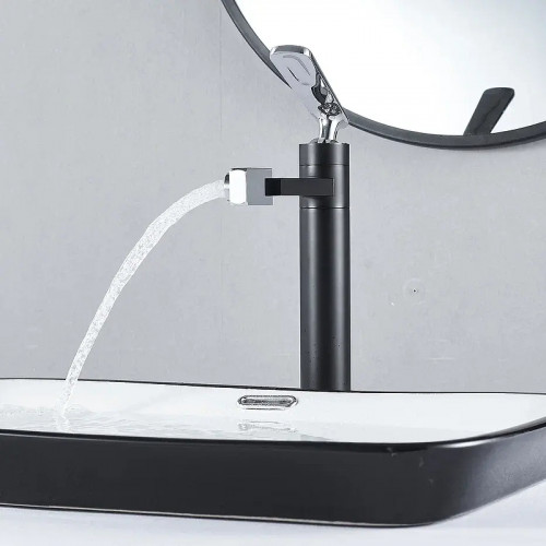 Смеситель для раковины Shevanik S6611H цвет Черный Хром