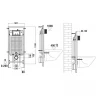 Комплект унитаза с инсталляцией WeltWasser MARBERG 507 + HEIMBACH 043 MT-BL + MAR 507 RD MT-BL 10000012255 цвет Черный матовый с сиденьем Микролифт и клавишей смыва цвет Черный матовый