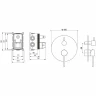 Смеситель для душа Aquatek Европа AQ1347MB Черный матовый латунь встраиваемый