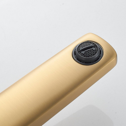 Смеситель для раковины Shevanik S9911G цвет Золотой сатин