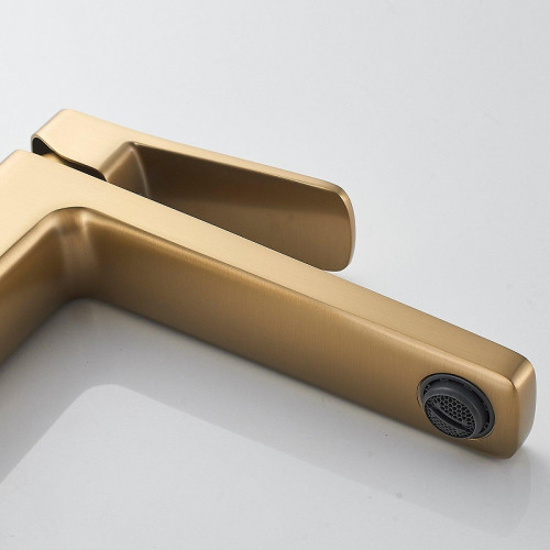 Смеситель для раковины Shevanik S9911G цвет Золотой сатин