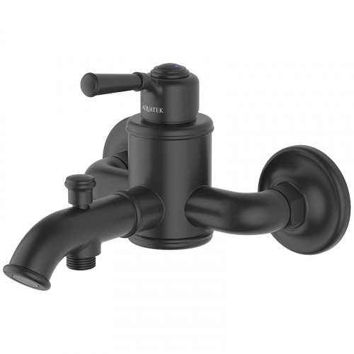 Комплект смесителей Aquatek Классик AQ1530MB Черный матовый латунь