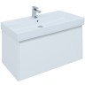 Тумба под раковину Aquanet Nova Lite 100 242580 подвесная Белая МДФ / ЛДСП