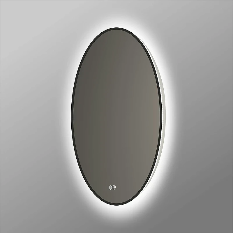 Зеркало Vincea 70 VLM-3DE700B-2 с подсветкой Черное с сенсорным выключателем с подогревом и диммером стекло