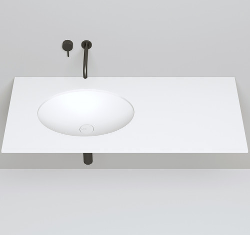 Раковина Salini Marea 11 55 1802211M Белая матовая искусственный камень (литьевой мрамор) встраиваемый