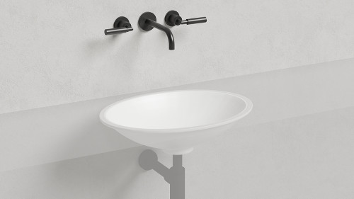 Раковина Salini Marea 11 55 1802211M Белая матовая искусственный камень (литьевой мрамор) встраиваемый