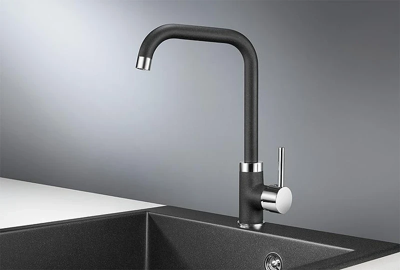 Смеситель для кухни Granula 0041 цвет Черный